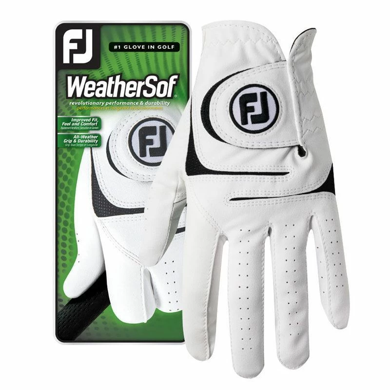FootJoy WeatherSof Glove White For The Right Handed Golfer