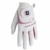 FootJoy Ladies WeatherSof Glove White/Pink For The Right Handed Golfer