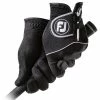 FootJoy Ladies RainGrip Black Pair Of Gloves For The Right Handed Golfer