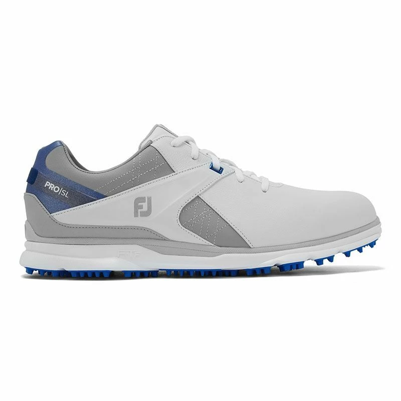 Footjoy Pro SL 2020 Golf Shoes - White/Blue - 53811 - Image 2
