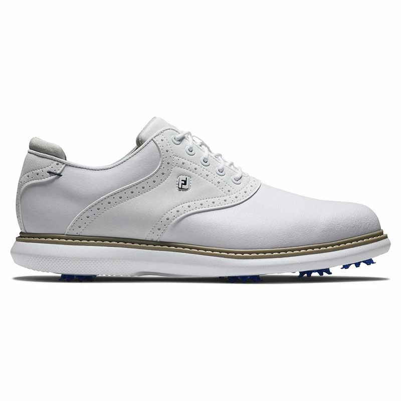 Footjoy Traditions Golf Shoes - White - 57903 - Image 2