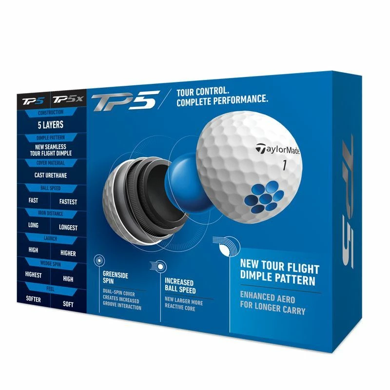 TaylorMade TP5 Golf Balls 2021 - Image 4