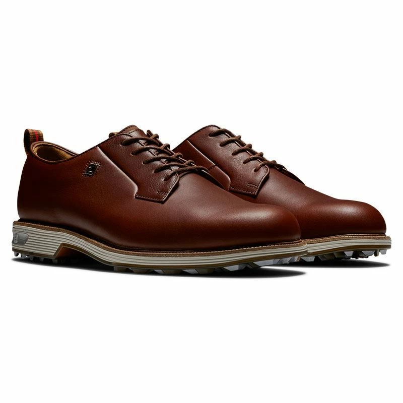 Footjoy Premiere Field Golf Shoes - Brown 53987 - Image 7