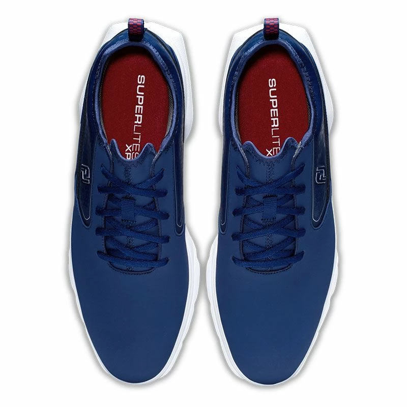 Footjoy Superlites XP Golf Shoes - Navy/Red 58090 - Image 6