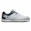 Footjoy Pro SL Golf Shoes - White/Navy 53074