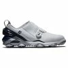 Footjoy Tour Alpha Double BOA Golf Shoes - White/Navy 55508