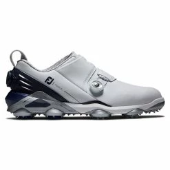 Footjoy Tour Alpha Double BOA Golf Shoes - White/Navy 55508