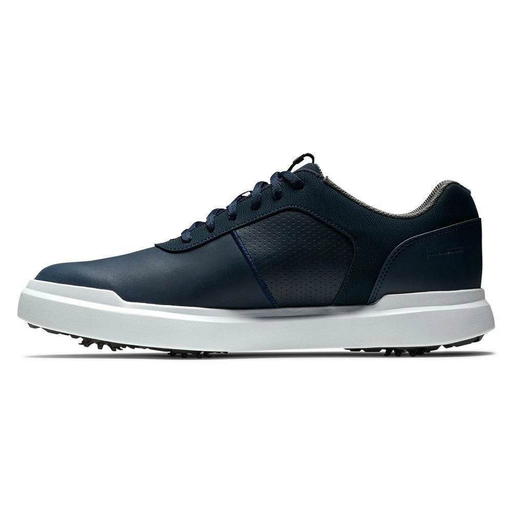 Footjoy Contour Golf Shoes - Navy/White 54048 - Image 4