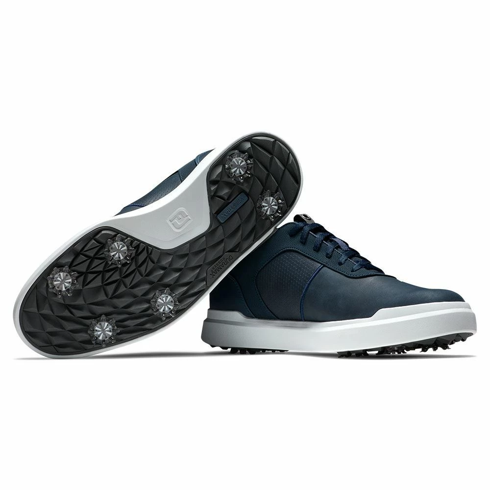 Footjoy Contour Golf Shoes - Navy/White 54048 - Image 5