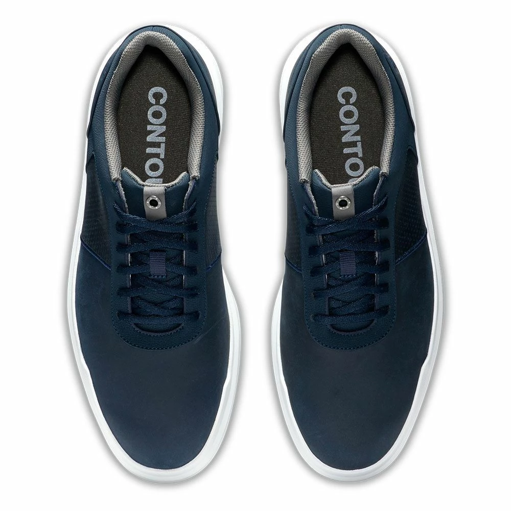 Footjoy Contour Golf Shoes - Navy/White 54048 - Image 6