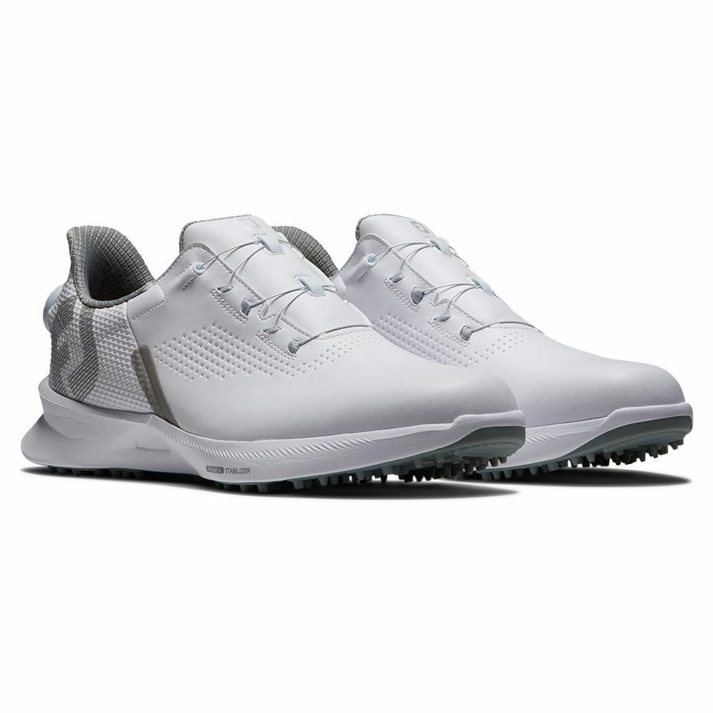 Footjoy Fuel BOA Golf Shoes - White/Grey 55446 - Image 3