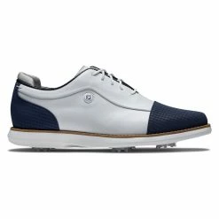 Footjoy Ladies Traditions Golf Shoes - White/Navy 97915