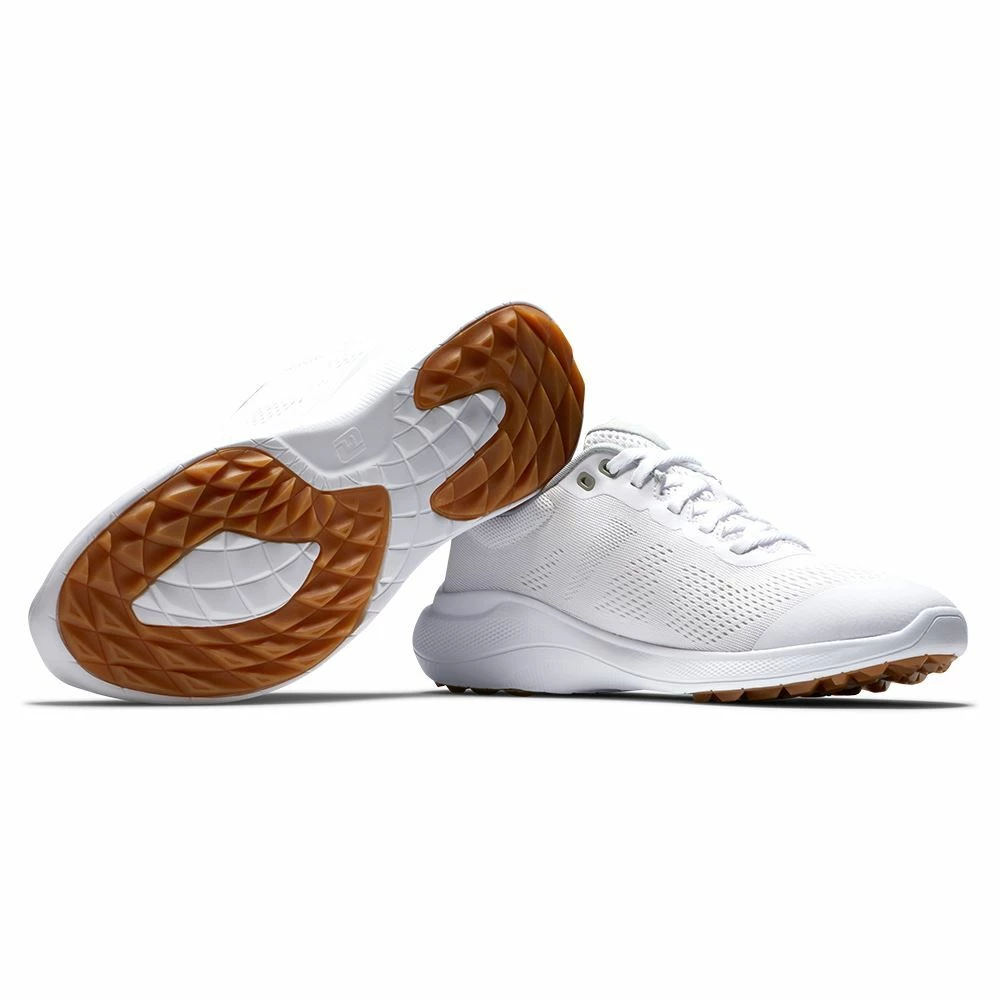 Footjoy Ladies Flex 2022 Golf Shoes - White 95764 - Image 4