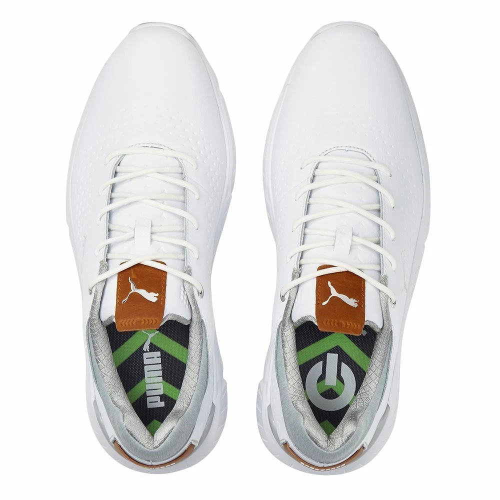 Puma IGN Articulate Leather Golf Shoes - White 376155 01 - Image 4