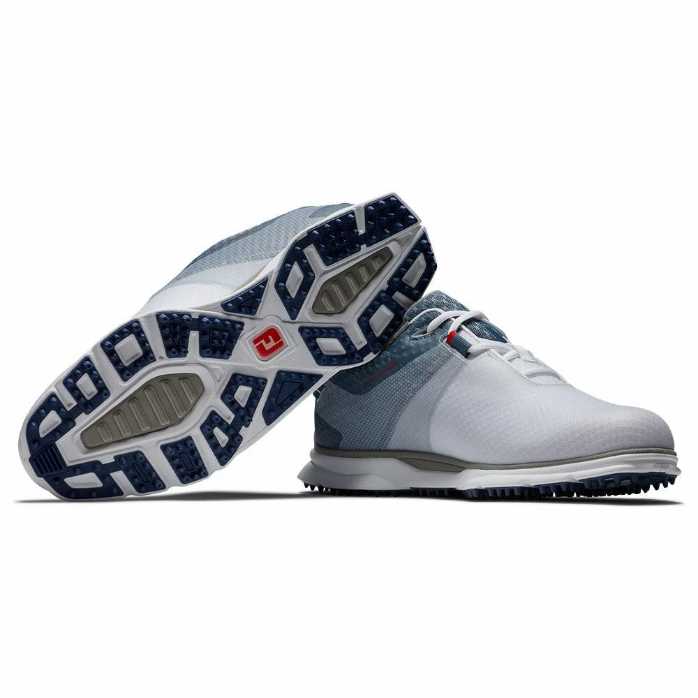 Footjoy Pro SL Sports Golf Shoes White Navy 53854 - Image 3