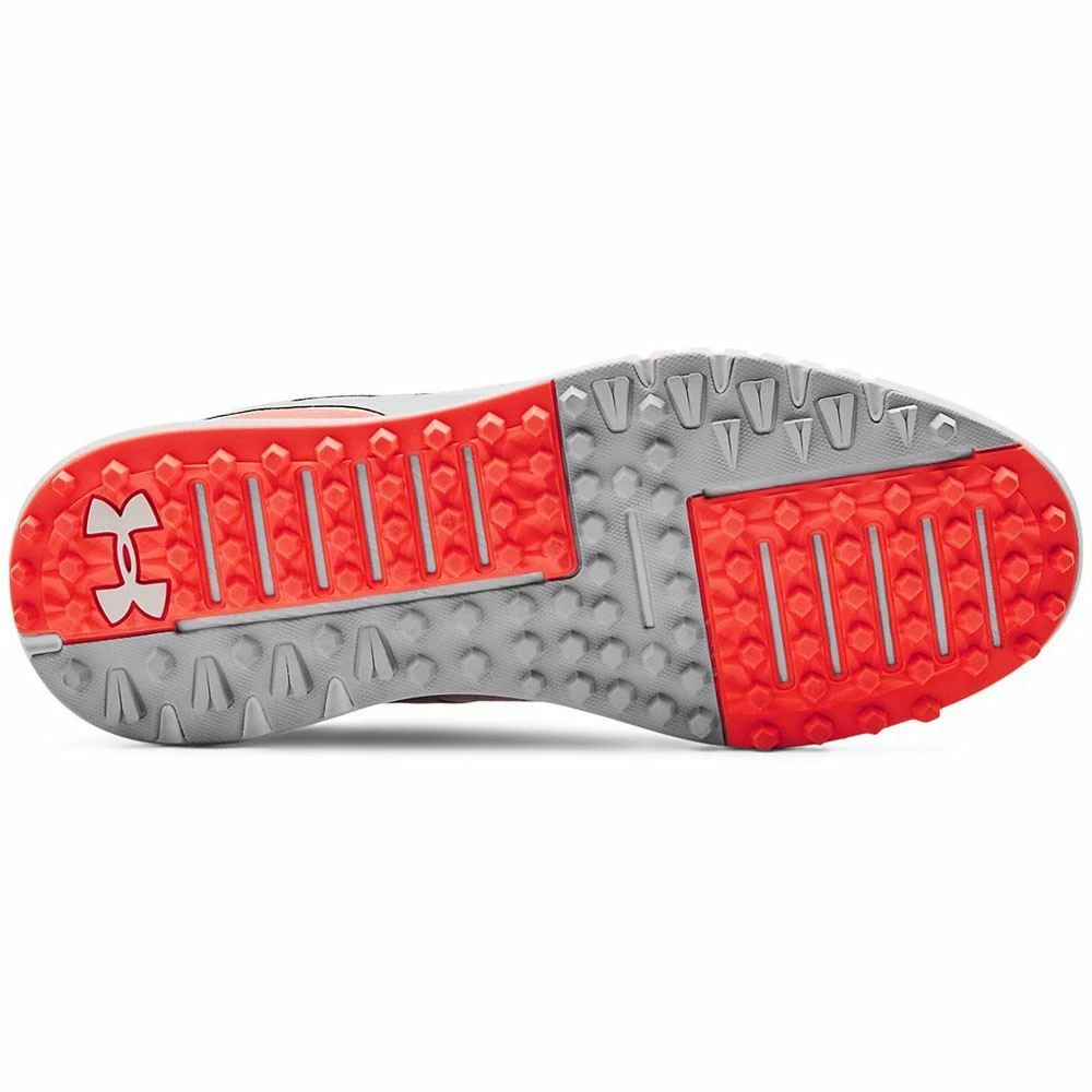 Under Armour Ladies Charged Breathe Spikeless Golf Shoes White Grey - Image 4