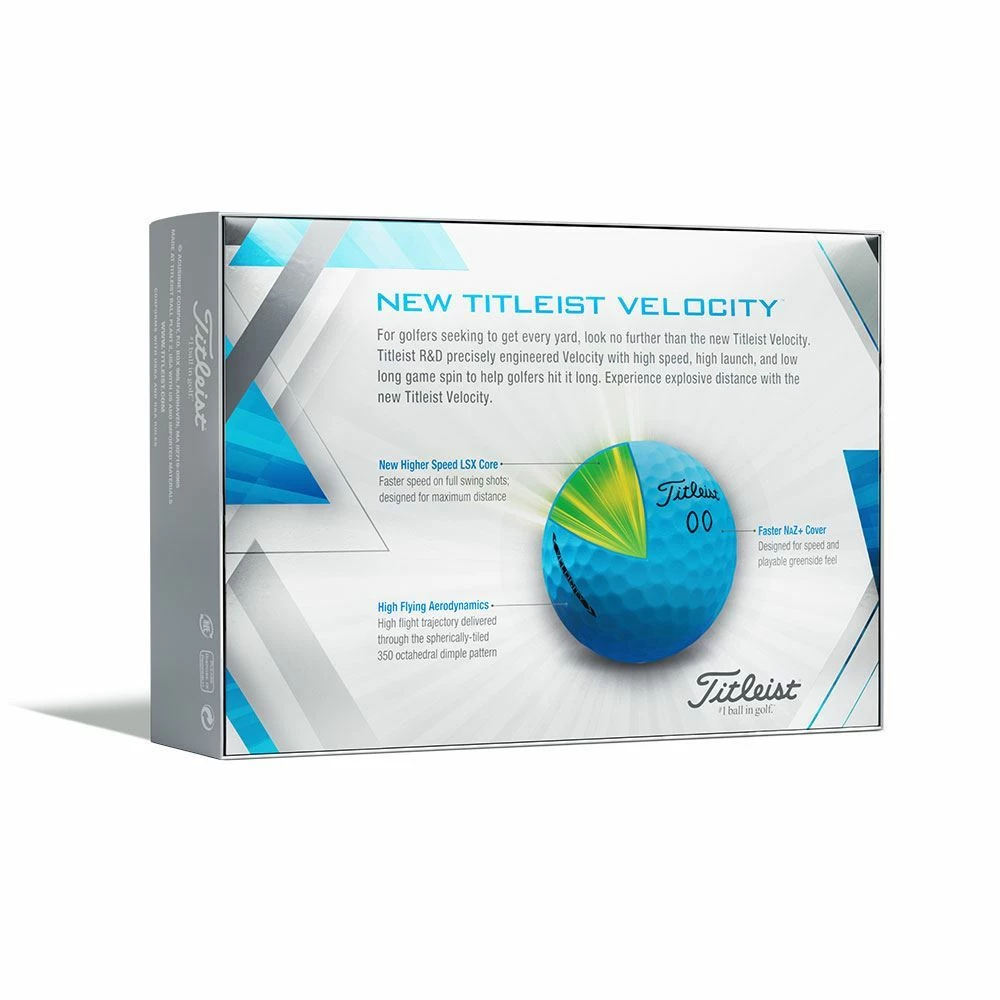 Titleist Velocity Blue Golf Balls 2022 - Image 3