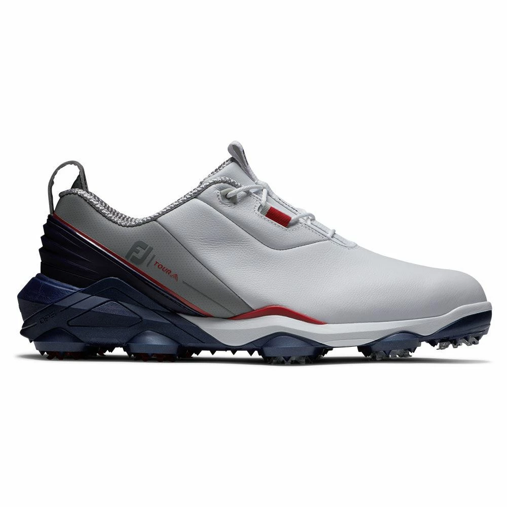 Footjoy Tour Alpha Golf Shoes White Navy 55500 - Image 2