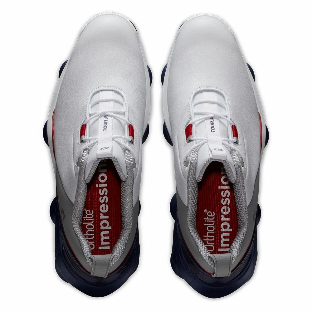 Footjoy Tour Alpha Golf Shoes White Navy 55500 - Image 6