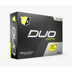 Wilson DUO Optix Golf Balls Yellow