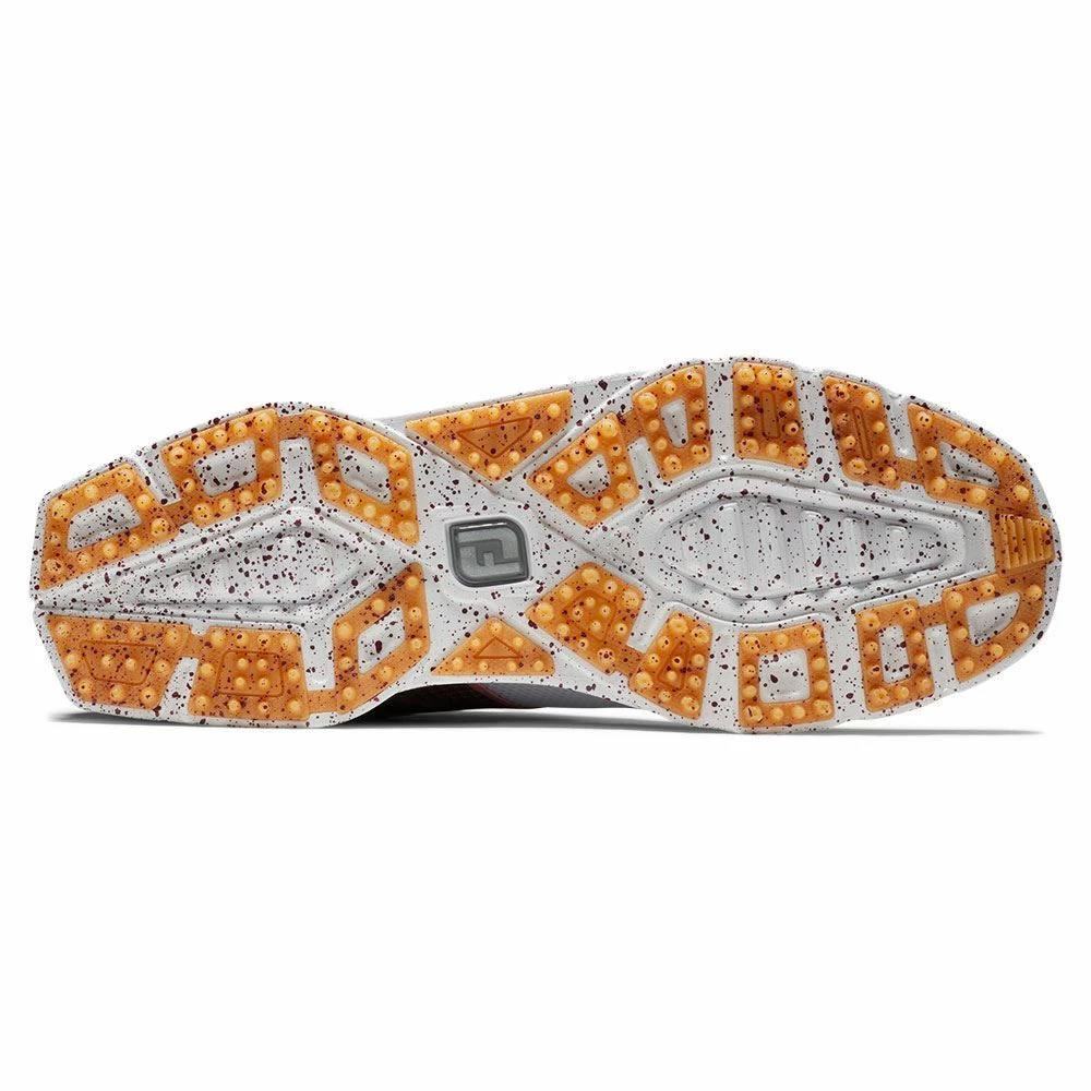 Footjoy Ladies PRO SL Sport Golf Shoes White Burgundy 98163 - Image 6