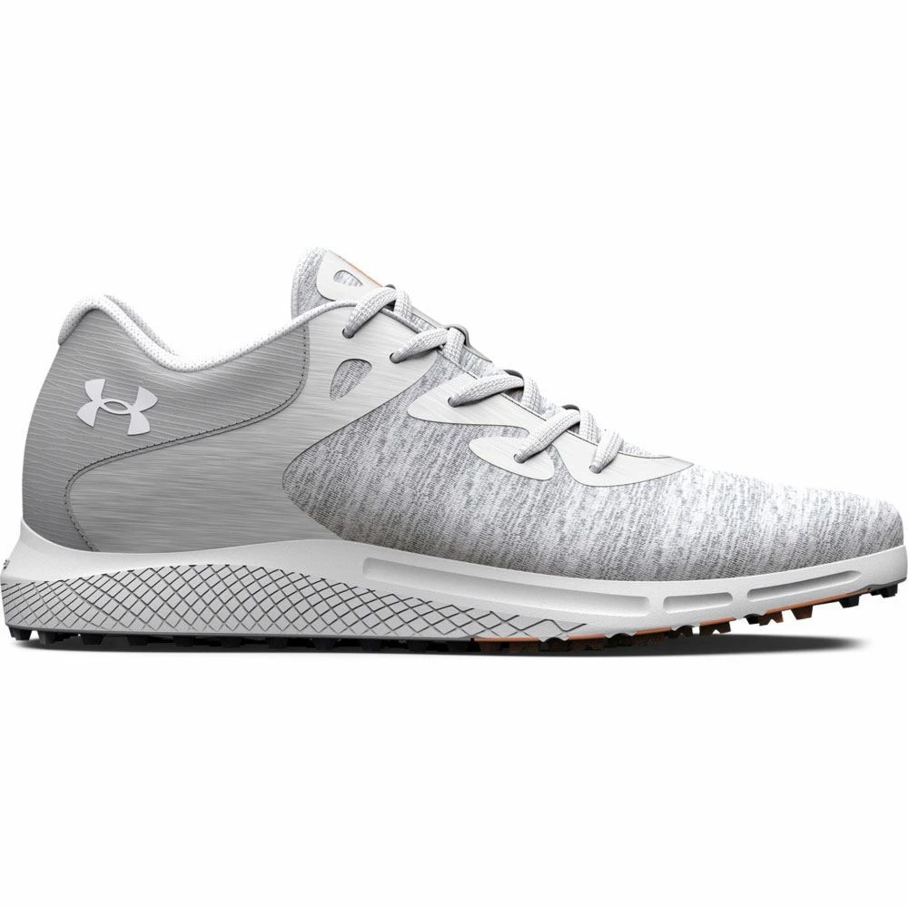 Under Armour Ladies Charged Breathe 2 Knit Spikeless Golf Shoes Halo Grey - Image 2
