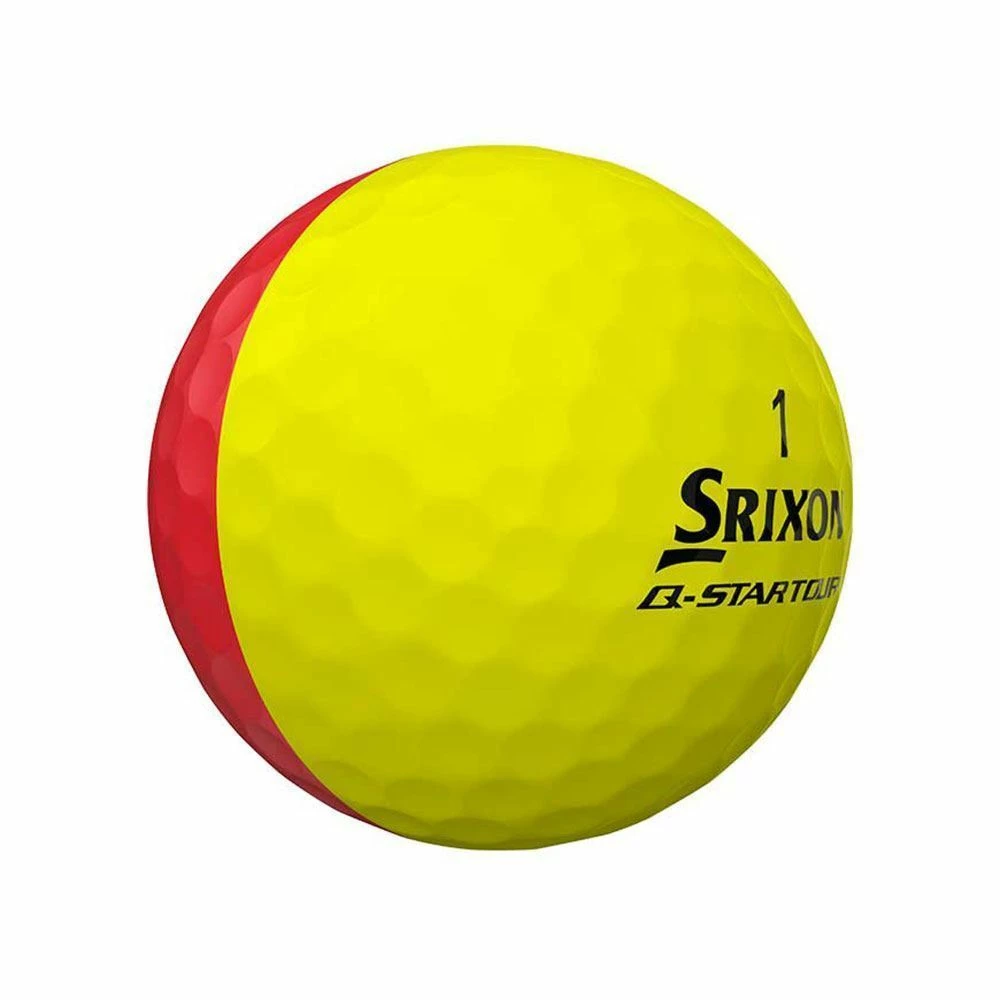 Srixon Q Star Tour Divide Yellow/Red Golf Balls - Image 5