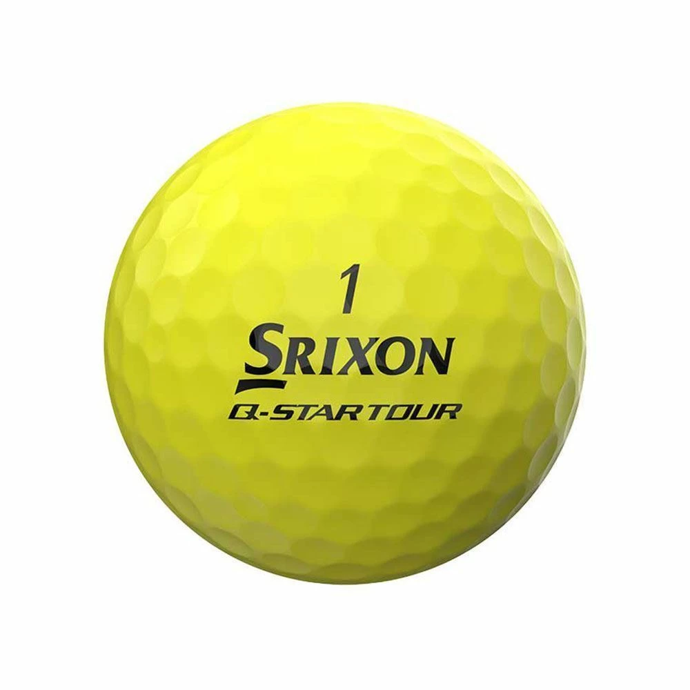 Srixon Q Star Tour Divide Yellow/Red Golf Balls - Image 6