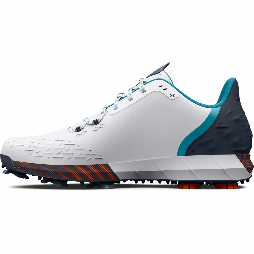 Under Armour HOVR Drive 2 Golf Shoes White/Blue - Image 3