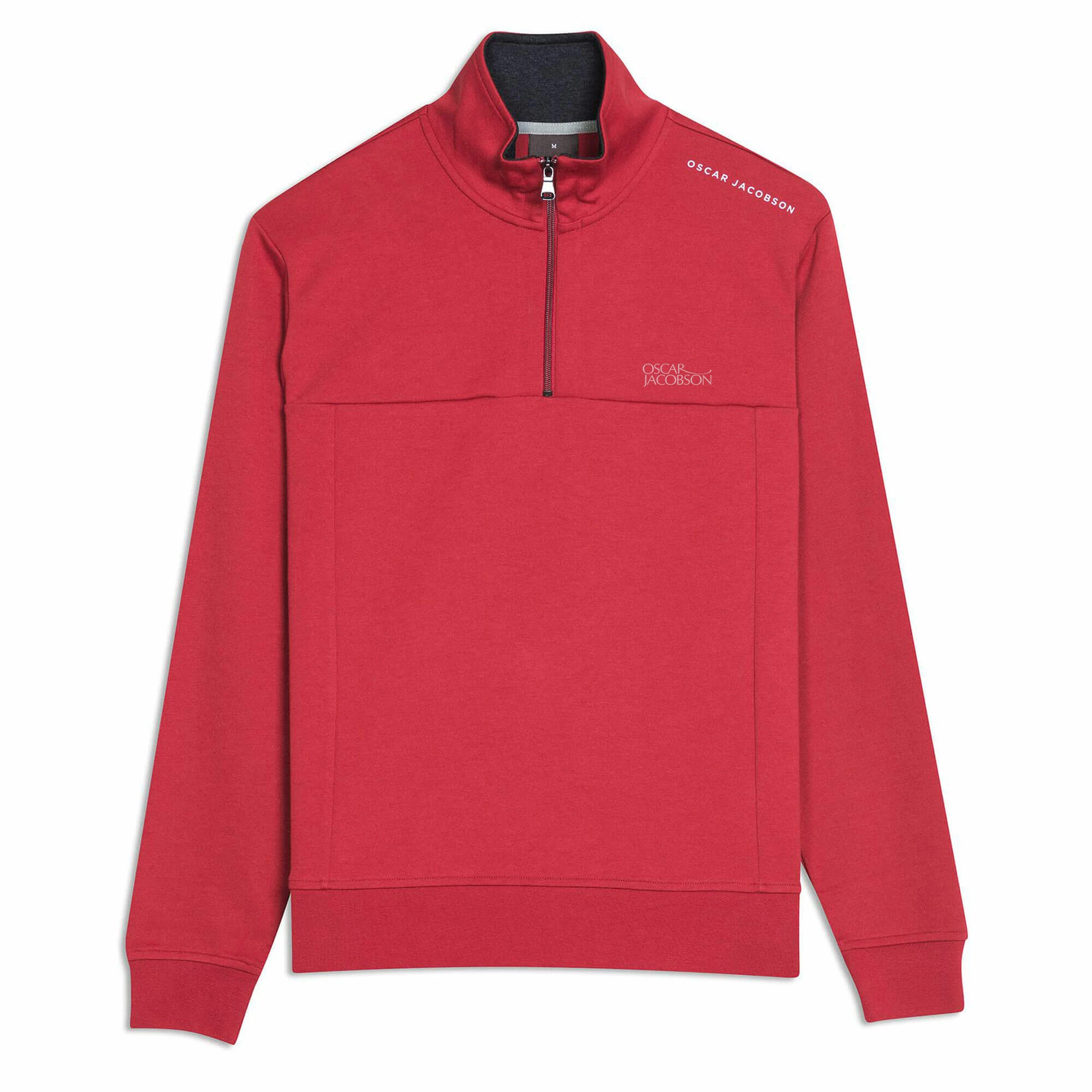 Oscar Jacobson Hawkes Tour Golf Sweater - Dark Red