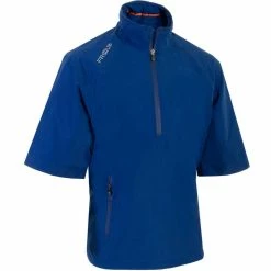 ProQuip Tempest Half Sleeve Golf Waterproof Jacket - Surf Blue