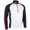 Sunderland Aspen Golf Midlayer - White/Navy/Red