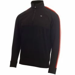 Calvin Klein Glacier Lined Half Zip Sweater - Black