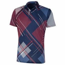 Galvin Green Mitchell Ventil8 Plus Golf Polo Shirt - Navy
