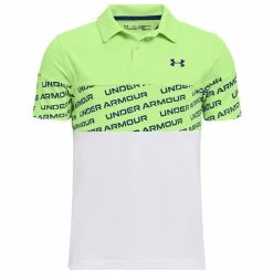 Under Armour Boys Performance Wordmark Golf Polo