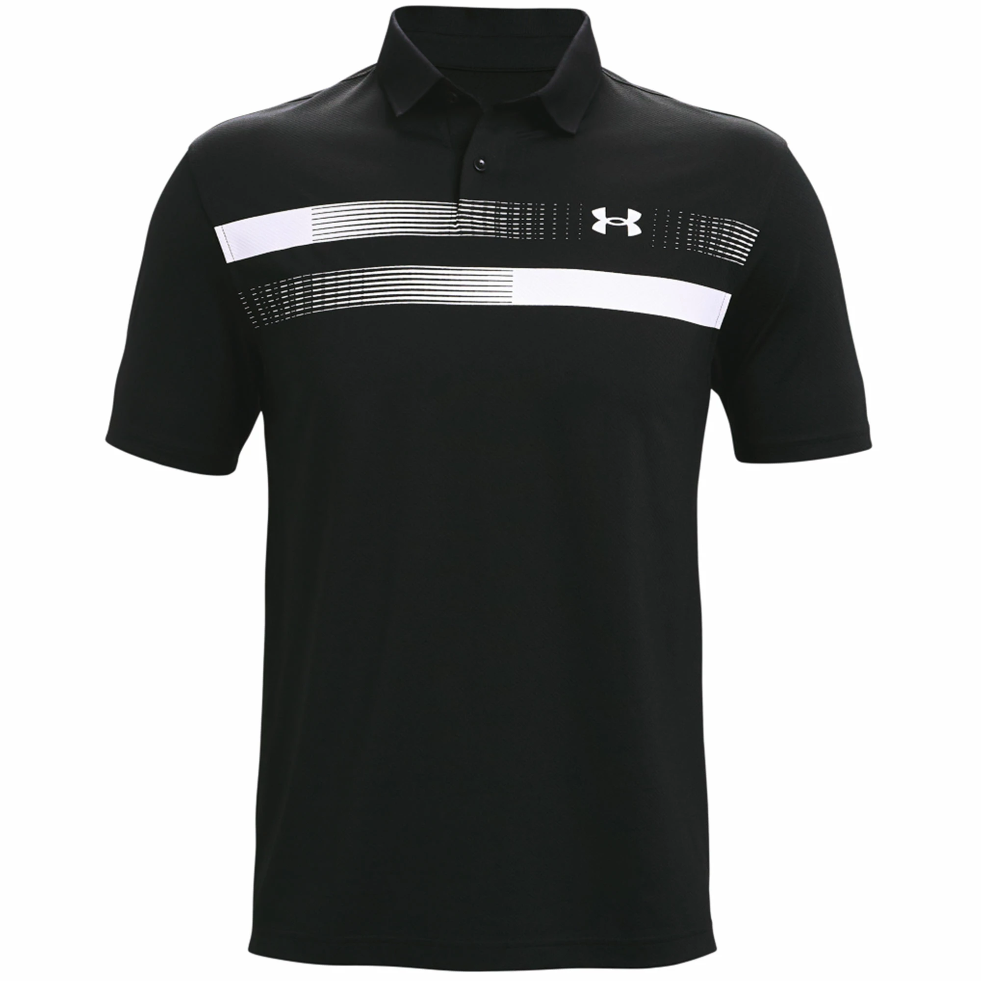 Under Armour Performance Graphic Golf Polo Shirt - Black