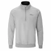 Oscar Jacobson Trent Tour Mid Layer Golf Sweater - Light Grey/Black