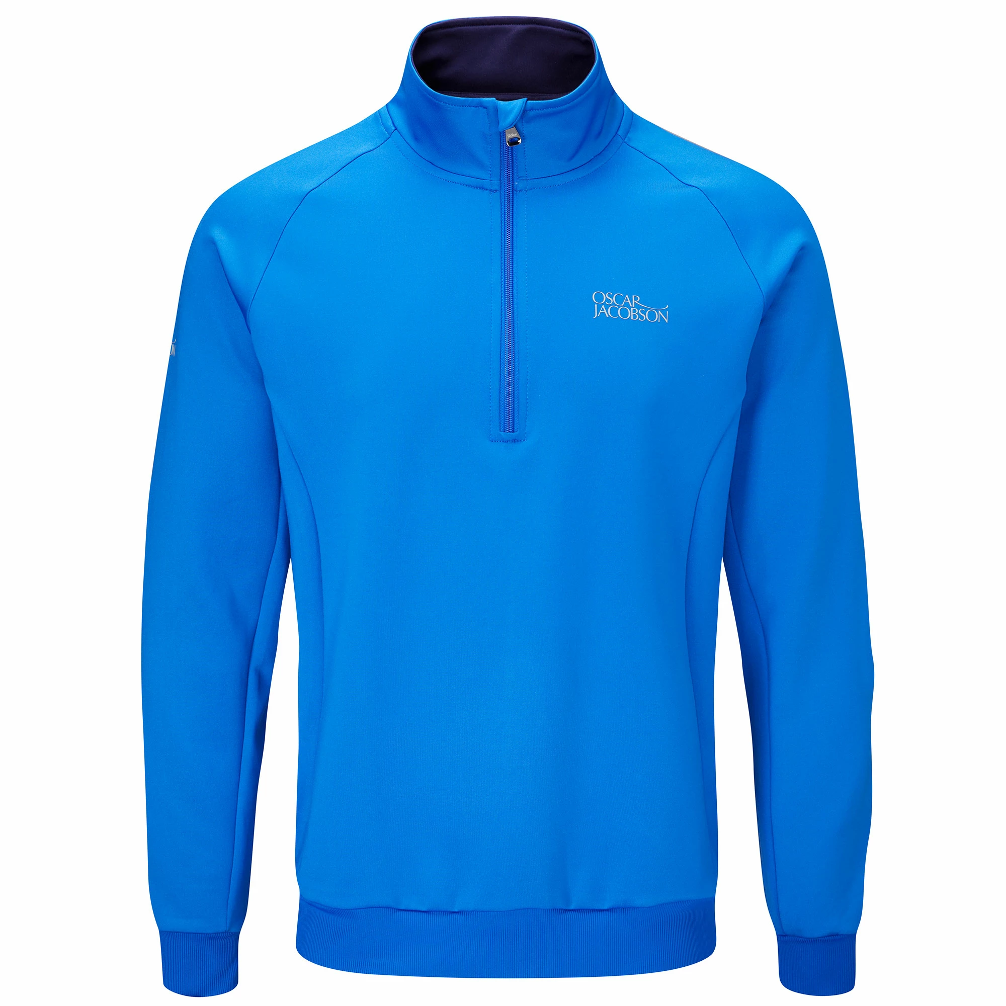 Oscar Jacobson Trent Tour Mid Layer Golf Sweater - Royal Blue
