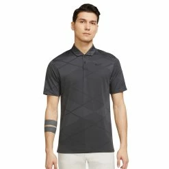 Nike Dri-Fit Vapor Jacquard Golf Polo Shirt - Grey/Black