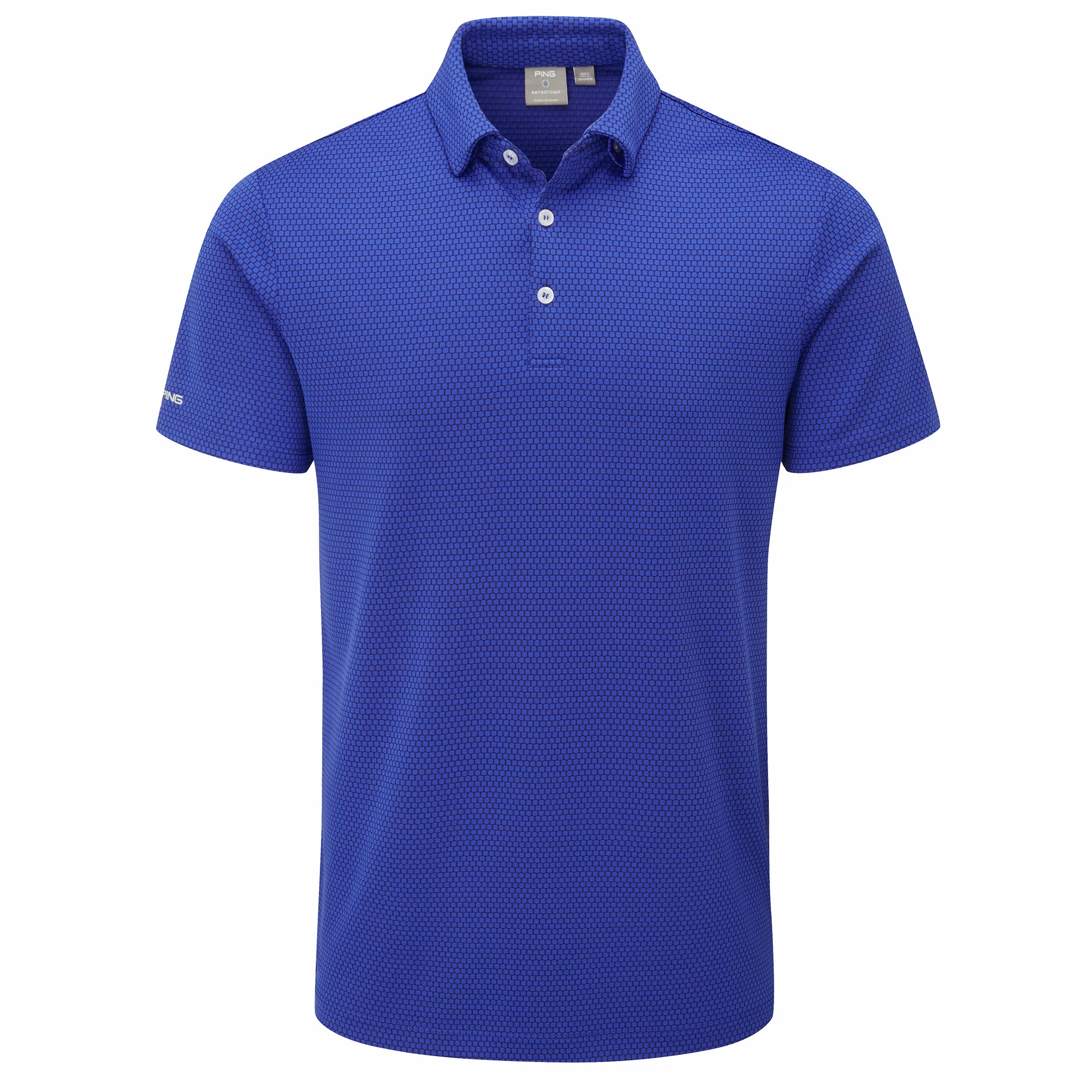 Ping Halcyon Golf Polo Shirt - Blue Surf