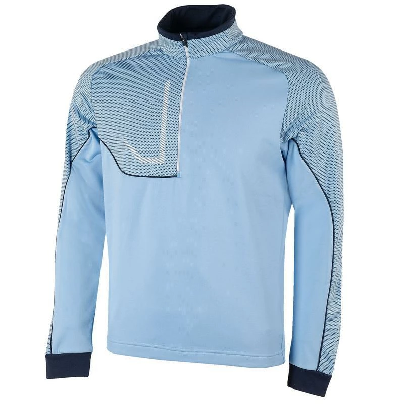 Galvin Green Daxton INSULA Half Zip Golf Sweater - Blue