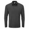 Ping Angus Long Sleeve Golf Polo Shirt - Asphalt