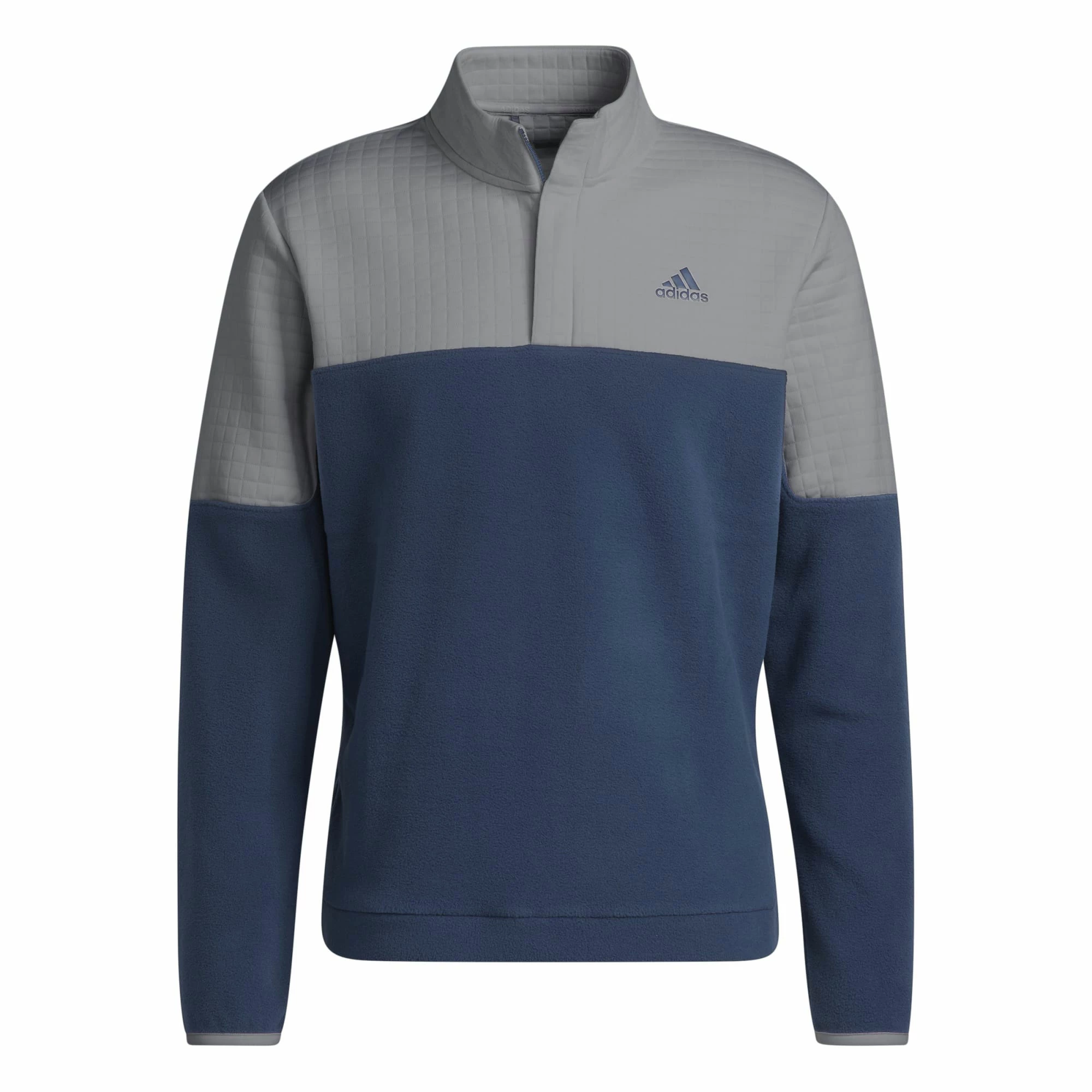 Adidas DWR 1/4 Zip Golf Sweater - Grey Three/Crew Navy