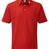 FootJoy Stretch Pique Solid Shirt - Athletic Red