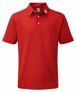 FootJoy Stretch Pique Solid Shirt - Athletic Red