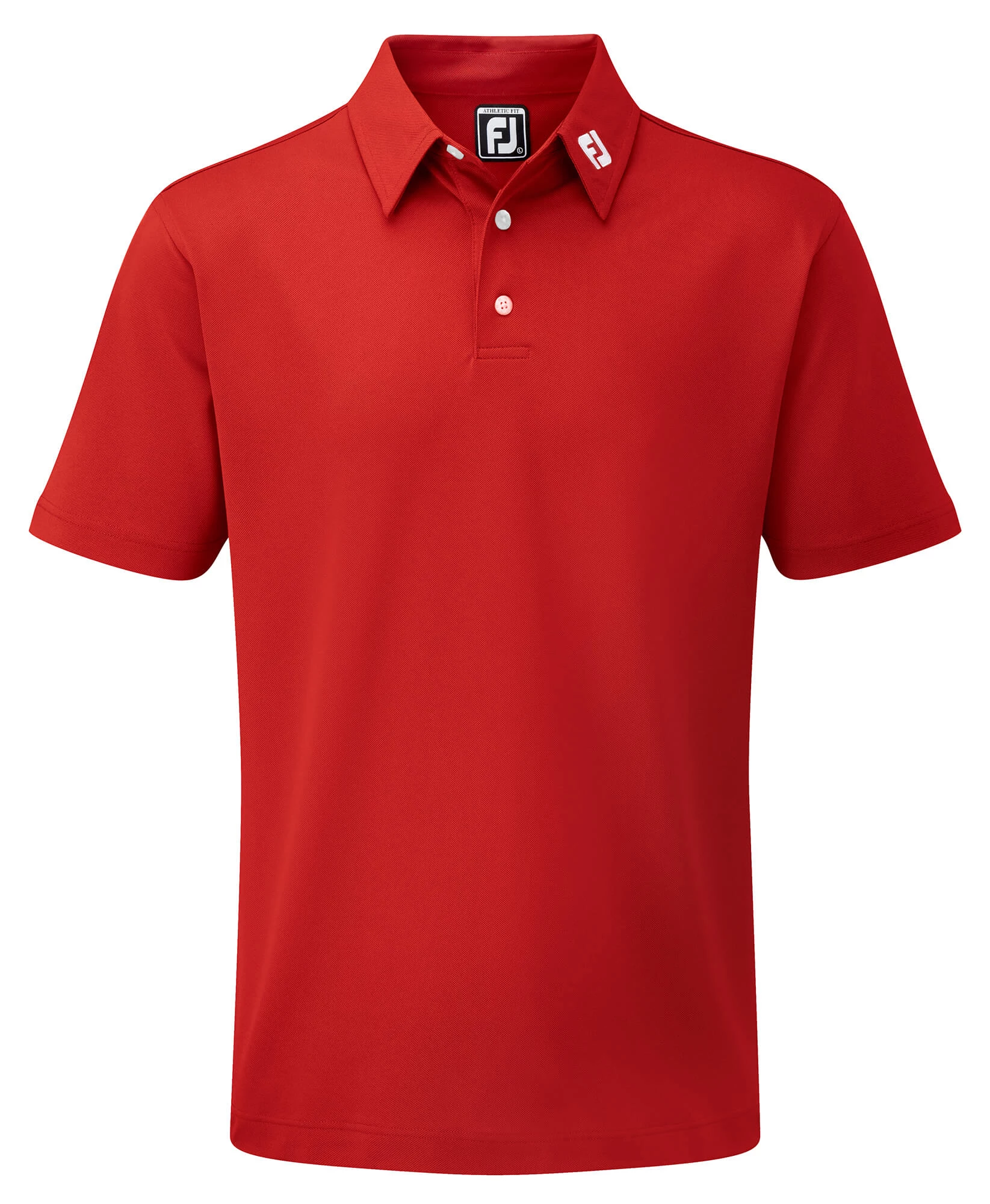 FootJoy Stretch Pique Solid Shirt - Athletic Red
