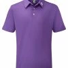 FootJoy Stretch Pique Solid Shirt - Athletic Purple