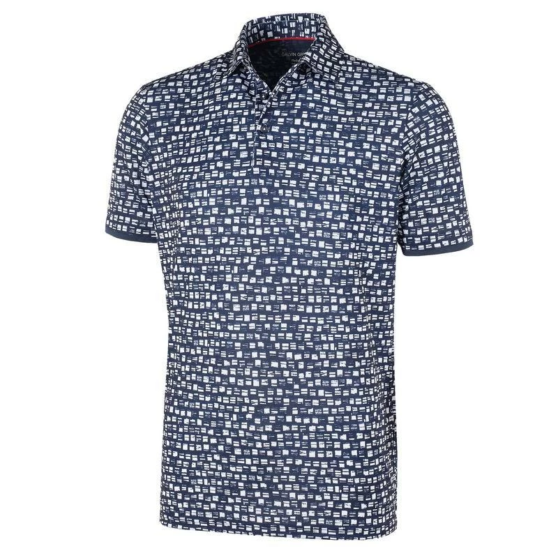 Galvin Green MACK Ventil8+ Golf Shirt - Navy/White